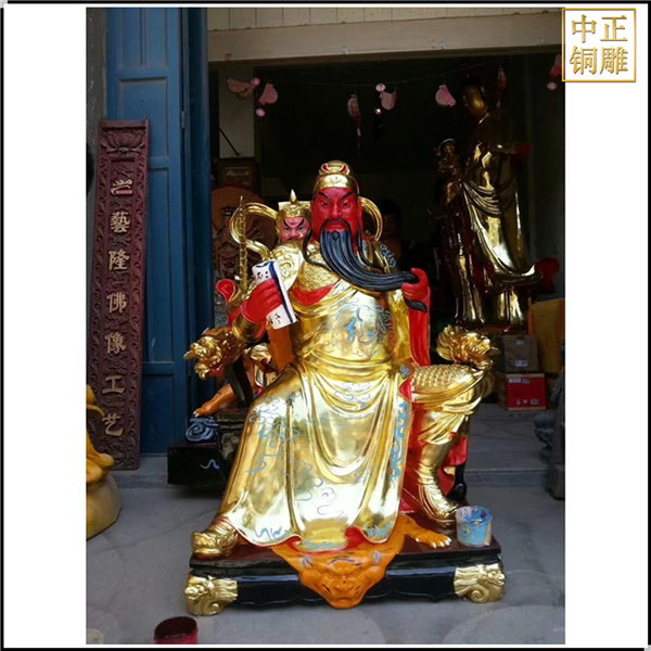 彩繪看書(shū)銅關(guān)公定做.jpg